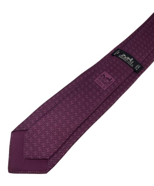 HERMES（エルメス）HERMES (エルメス) ネクタイ パープル サイズ:159×7の古着・服飾アイテム