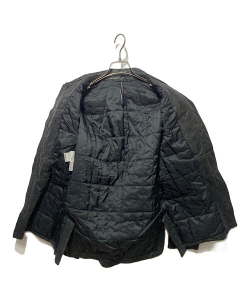 Blackbarrett by Neil Barrett（ブラックバレット）Blackbarrett by Neil Barrett (ブラックバレット) 中綿レザージャケット ブラック サイズ:3の古着・服飾アイテム
