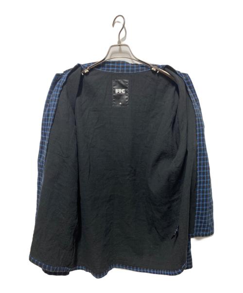 FTC（エフティーシー）FTC (エフティーシー) GAUZE PLAID SHIRT/ガーゼプラッドシャツ ブラック×ブルー サイズ:Ｍの古着・服飾アイテム