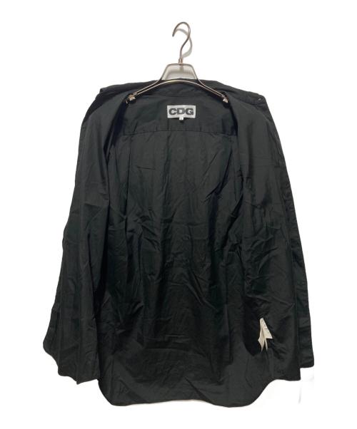 CDG（シーディージー）CDG (シーディージー) バックプリントシャツ ブラック サイズ:Ｌの古着・服飾アイテム