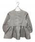 UNITED ARROWS TOKYO (ユナイテッドアローズトウキョウ) エアリージャカード ペプラムブラウス グレー サイズ:36：5000円