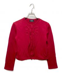 soduk（スドーク）の古着「ribbon cardigan」｜レッド