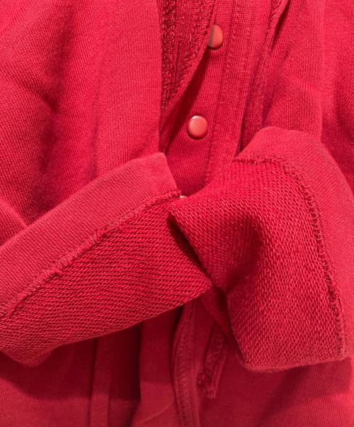 soduk（スドーク）soduk (スドーク) ribbon cardigan レッド サイズ:FREEの古着・服飾アイテム