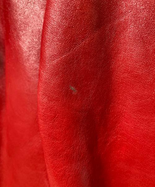 Liugoo Leathers（リューグーレザーズ）LIUGOO LEATHERS (リューグーレザーズ) ライダースジャケット レッド サイズ:Lの古着・服飾アイテム