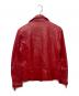 LIUGOO LEATHERS (リューグーレザーズ) ライダースジャケット レッド サイズ:L：9000円