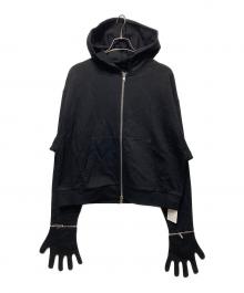 USED（ユーズド）の古着「Glove Zip Hoodie」｜ブラック