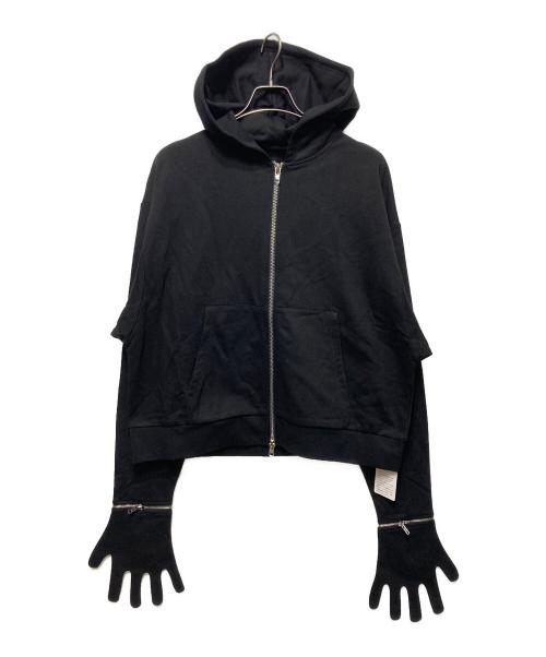 USED（ユーズド）USED (ユーズド) Glove Zip Hoodie ブラック サイズ:freeの古着・服飾アイテム