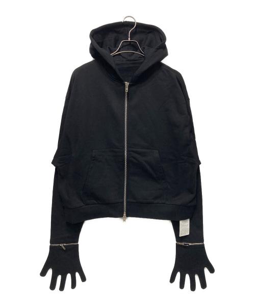 USED（ユーズド）USED (ユーズド) Glove Zip Hoodie/グローブジップフーディ ブラック サイズ:free 未使用品の古着・服飾アイテム
