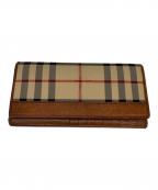 BURBERRYバーバリー）の古着「ノヴァチェック長財布」｜マルチカラー