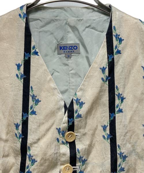 KENZO（ケンゾー）KENZO (ケンゾー) オールド小花柄ベスト ベージュ サイズ:3の古着・服飾アイテム
