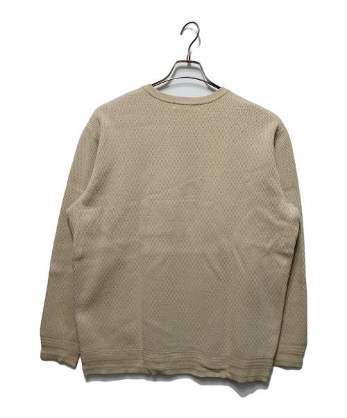 COOTIE PRODUCTIONS（クーティープロダクツ）COOTIE PRODUCTIONS (クーティープロダクツ) クルーネックニット ベージュ サイズ:Ｌの古着・服飾アイテム