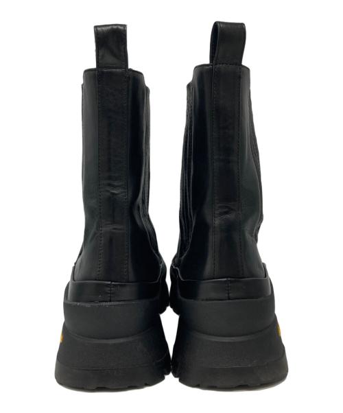 Le Talon GRISE（ル タロン グリーズ）Le Talon GRISE (ル タロン グリーズ) VIBRAM SOLE LEATHER SIDE GORE SHORT BOOTS/ビブラムソール レザーサイドゴアショートブーツ  ブラック サイズ:38の古着・服飾アイテム