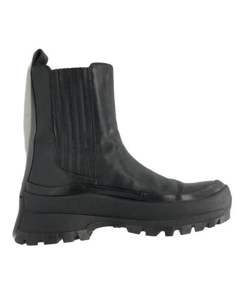 Le Talon GRISE（ル タロン グリーズ）Le Talon GRISE (ル タロン グリーズ) VIBRAM SOLE LEATHER SIDE GORE SHORT BOOTS/ビブラムソール レザーサイドゴアショートブーツ  ブラック サイズ:38の古着・服飾アイテム