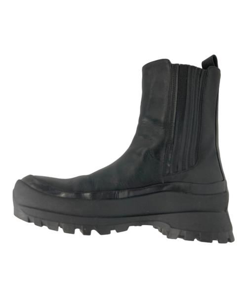 Le Talon GRISE（ル タロン グリーズ）Le Talon GRISE (ル タロン グリーズ) VIBRAM SOLE LEATHER SIDE GORE SHORT BOOTS/ビブラムソール レザーサイドゴアショートブーツ  ブラック サイズ:38の古着・服飾アイテム