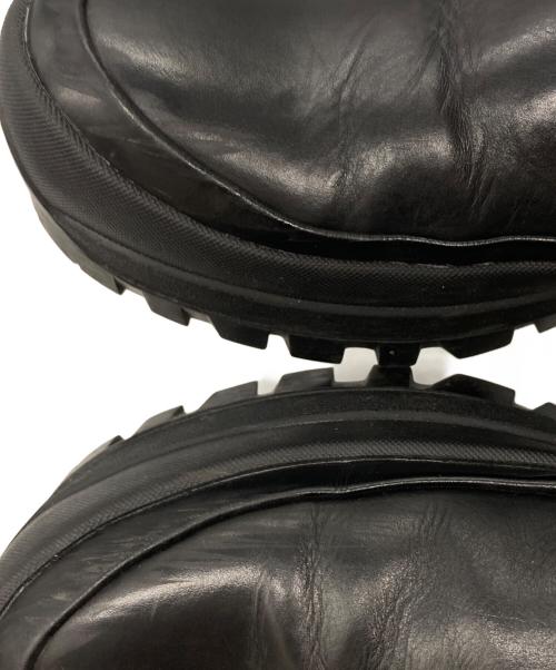 Le Talon GRISE（ル タロン グリーズ）Le Talon GRISE (ル タロン グリーズ) VIBRAM SOLE LEATHER SIDE GORE SHORT BOOTS/ビブラムソール レザーサイドゴアショートブーツ  ブラック サイズ:38の古着・服飾アイテム