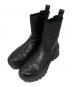 Le Talon GRISE（ル タロン グリーズ）の古着「VIBRAM SOLE LEATHER SIDE GORE SHORT BOOTS/ビブラムソール レザーサイドゴアショートブーツ 」｜ブラック