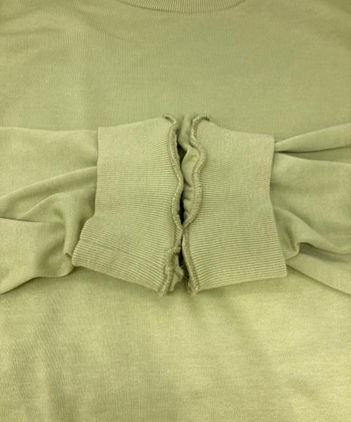 AURALEE（オーラリー）AURALEE (オーラリー) LUSTER PLAITING L/S TEE/レイター プレイティング ティー グリーン サイズ:3の古着・服飾アイテム