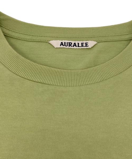 AURALEE（オーラリー）AURALEE (オーラリー) LUSTER PLAITING L/S TEE/レイター プレイティング ティー グリーン サイズ:3の古着・服飾アイテム