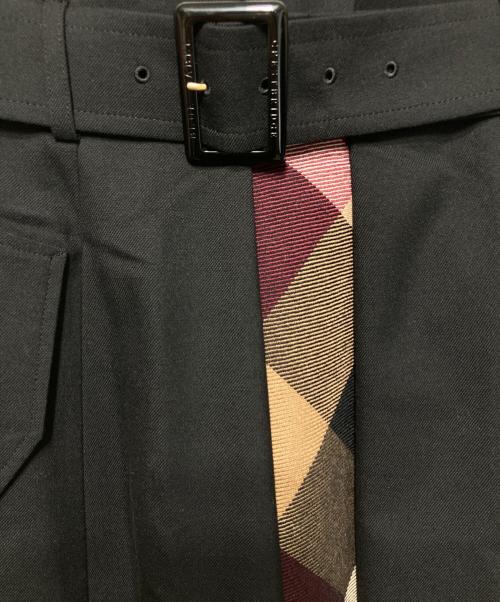 BURBERRY BLUE LABEL（バーバリー ブルー レーベル）BURBERRY BLUE LABEL (バーバリー ブルー レーベル) エレガントサキソニーフレアスカート ブラック サイズ:38の古着・服飾アイテム