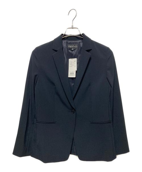 INDIVI（インディヴィ）INDIVI (インディヴィ) テーラードジャケット ネイビー サイズ:38の古着・服飾アイテム