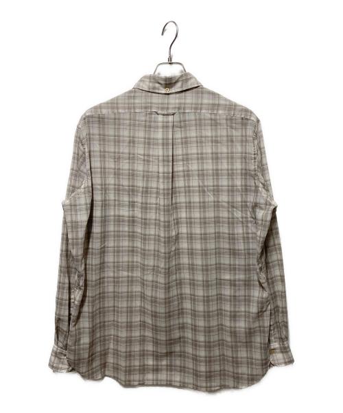 MOUNTAIN RESEARCH（マウンテンリサーチ）MOUNTAIN RESEARCH (マウンテンリサーチ) Animal B.D./アニマルボタンダウンシャツ ベージュ サイズ:Ｍの古着・服飾アイテム