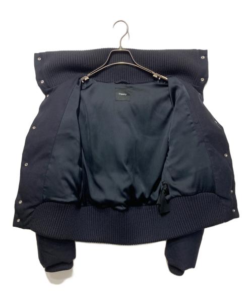 theory（セオリー）theory (セオリー) フランネルウールダウンショートジャケット ネイビー サイズ:Ｓの古着・服飾アイテム