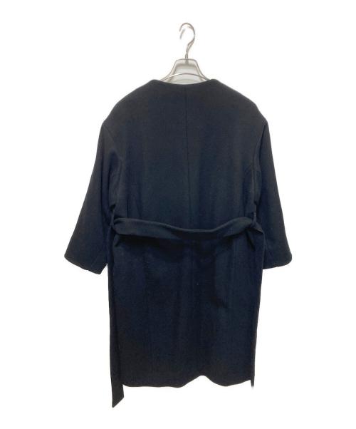 PUBLIC TOKYO（パブリックトウキョウ）PUBLIC TOKYO (パブリックトウキョウ) ノーカラーコート ブラック サイズ:freeの古着・服飾アイテム