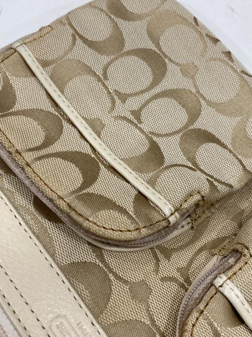 COACH（コーチ）COACH (コーチ) ウエストポーチ ベージュの古着・服飾アイテム