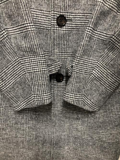 BURBERRY BLACK LABEL（バーバリーブラックレーベル）BURBERRY BLACK LABEL (バーバリーブラックレーベル) グレンチェックスタンドカラーコート グレー サイズ:Ｍの古着・服飾アイテム