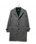BURBERRY BLACK LABEL（バーバリーブラックレーベル）の古着「グレンチェックスタンドカラーコート」｜グレー