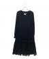 MM6 Maison Margiela（エムエムシックスメゾンマルジェラ）の古着「ドット柄ワンピース」｜ブラック
