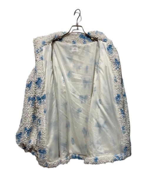 merry jenny（メリージェニー）merry jenny (メリージェニー) Fluffy Tulip Boa Blouson/チューリップ ボアブルゾン ホワイト サイズ:freeの古着・服飾アイテム