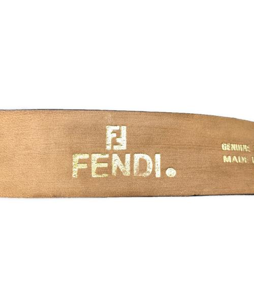 FENDI（フェンディ）FENDI (フェンディ) ロゴバックルベルト ブラックの古着・服飾アイテム