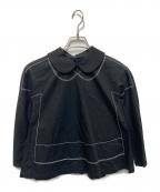 COMME des GARCONS COMME des GARCONSコムデギャルソン コムデギャルソン）の古着「ステッチブラウス」｜ブラック