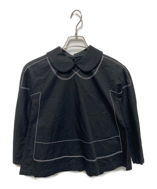 COMME des GARCONS COMME des GARCONS（コムデギャルソン コムデギャルソン）COMME des GARCONS COMME des GARCONS (コムデギャルソン コムデギャルソン) ステッチブラウス ブラック サイズ:XSの古着・服飾アイテム
