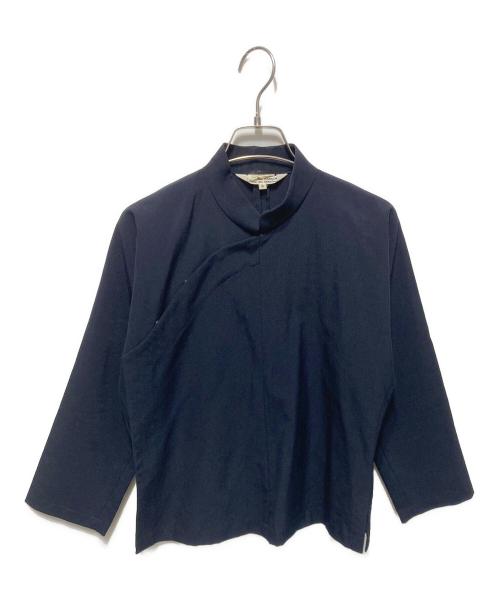 COMME des GARCONS COMME des GARCONS（コムデギャルソン コムデギャルソン）COMME des GARCONS COMME des GARCONS (コムデギャルソン コムデギャルソン) 変形ブラウス ネイビー サイズ:Sの古着・服飾アイテム