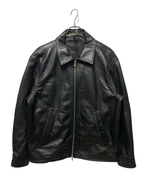 CCU（シーシーユー）CCU (シーシーユー) ジップレザージャケット ブラック サイズ:2の古着・服飾アイテム