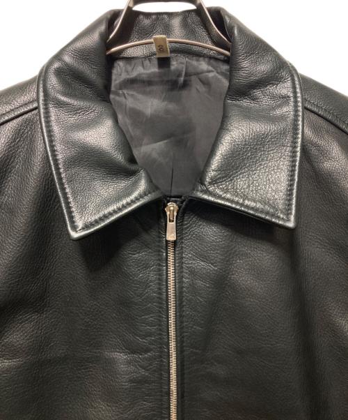 CCU（シーシーユー）CCU (シーシーユー) ジップレザージャケット ブラック サイズ:2の古着・服飾アイテム