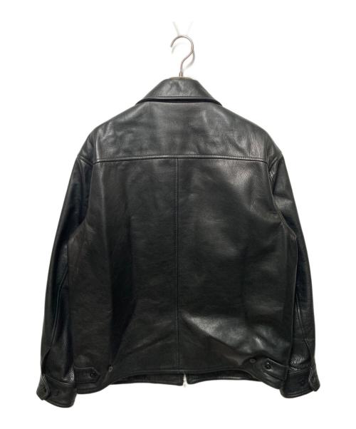 CCU（シーシーユー）CCU (シーシーユー) ジップレザージャケット ブラック サイズ:2の古着・服飾アイテム