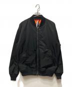 BALバル）の古着「ZIP SLEEVE BOMBER JACKET」｜ブラック