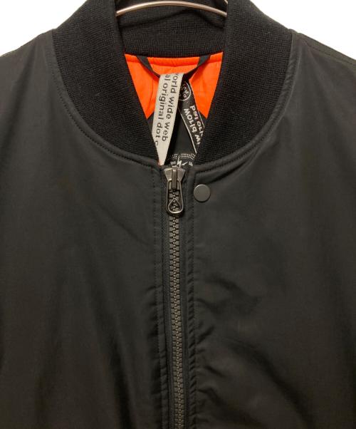 BAL（バル）BAL (バル) ZIP SLEEVE BOMBER JACKET ブラック サイズ:XLの古着・服飾アイテム
