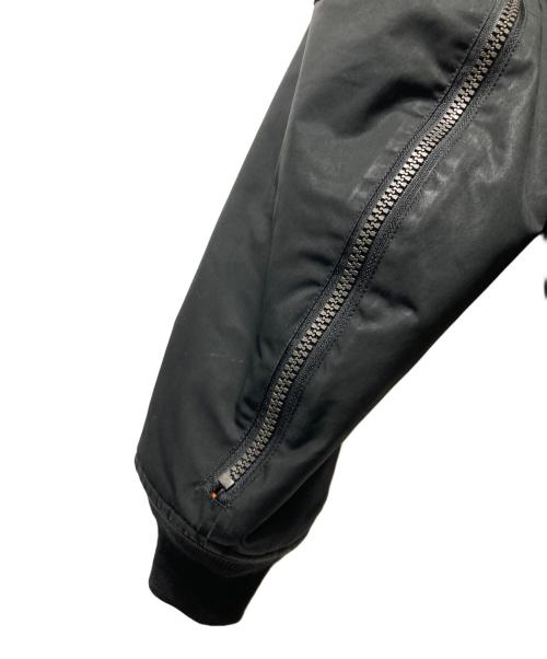 BAL（バル）BAL (バル) ZIP SLEEVE BOMBER JACKET ブラック サイズ:XLの古着・服飾アイテム