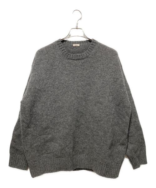horses（ホーシズ）horses (ホーシズ) クルーネックニット ブラウン サイズ:Ｌの古着・服飾アイテム