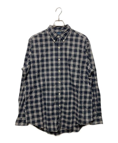 RALPH LAUREN（ラルフローレン）RALPH LAUREN (ラルフローレン) ボタンダウンシャツ ブラック サイズ:Ｌの古着・服飾アイテム