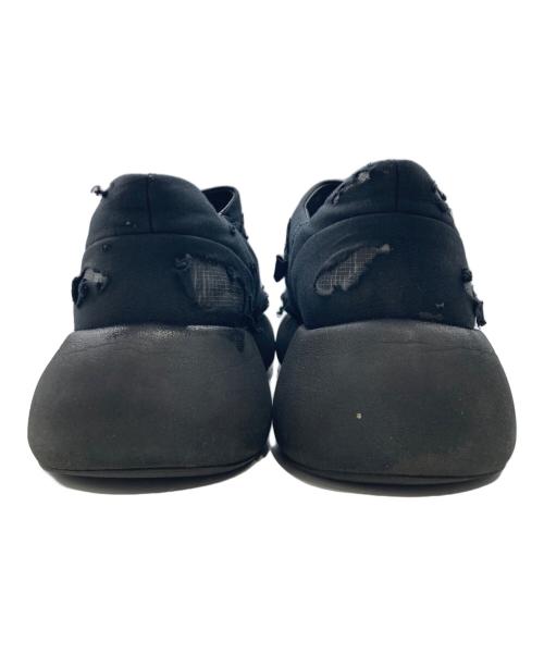 VEIN（ヴェイン）VEIN (ヴェイン) COTTON JERSEY x RIPSTOP OVAL SOLE TRAINER/コットンジャージー×リップストップ オーバルソール トレイナー ブラック サイズ:不明の古着・服飾アイテム