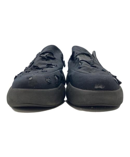 VEIN（ヴェイン）VEIN (ヴェイン) COTTON JERSEY x RIPSTOP OVAL SOLE TRAINER/コットンジャージー×リップストップ オーバルソール トレイナー ブラック サイズ:不明の古着・服飾アイテム
