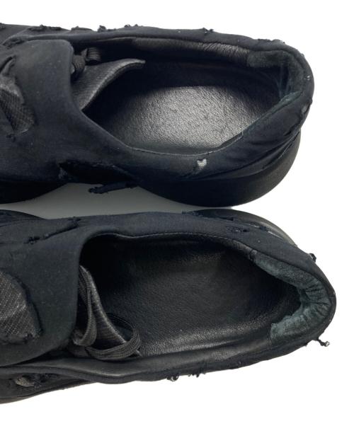 VEIN（ヴェイン）VEIN (ヴェイン) COTTON JERSEY x RIPSTOP OVAL SOLE TRAINER/コットンジャージー×リップストップ オーバルソール トレイナー ブラック サイズ:不明の古着・服飾アイテム