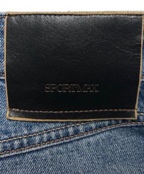 SPORT MAX（スポーツマックス）SPORT MAX (スポーツマックス) ワイドデニムパンツ インディゴ サイズ:26の古着・服飾アイテム