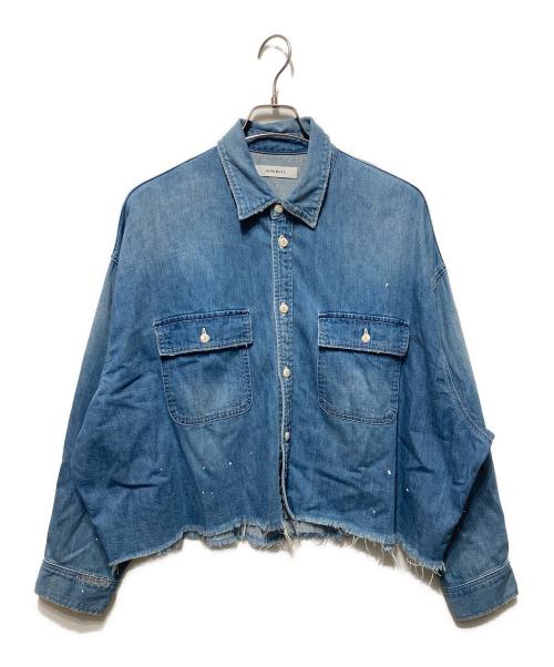 JOHNBULL（ジョンブル）JOHNBULL (ジョンブル) デニムクロップドシャツ インディゴ サイズ:Mの古着・服飾アイテム