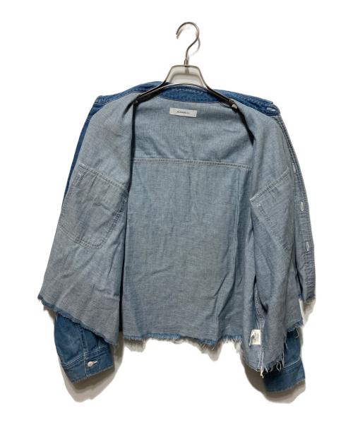 JOHNBULL（ジョンブル）JOHNBULL (ジョンブル) デニムクロップドシャツ インディゴ サイズ:Mの古着・服飾アイテム